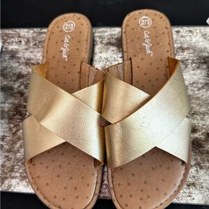 Cat & Jack Gold‎ Sandals